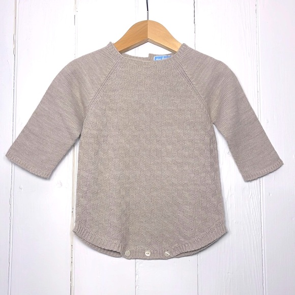 MAC ILUSION EUC High End Neutral Knit Sweater Bubble - Picture 1 of 1